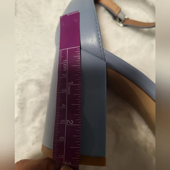 Nordstrom Katrina Ankle StrapBlock Heel Pump In Blue... - Picture 9 of 10